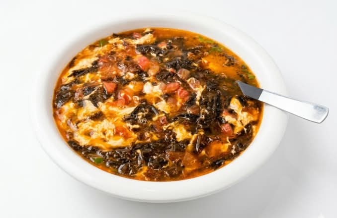 Tomato & Seaweed & Egg Drop Soup 西红柿紫菜蛋花汤